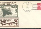 Various pictures of the USS STERLET (SS392) over the years and assorted patches-flags -Reunion post card